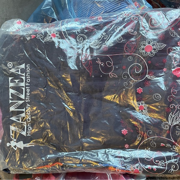 Zanzea Red and Yellow Patterned Maxi Dress - Picture 4 of 4